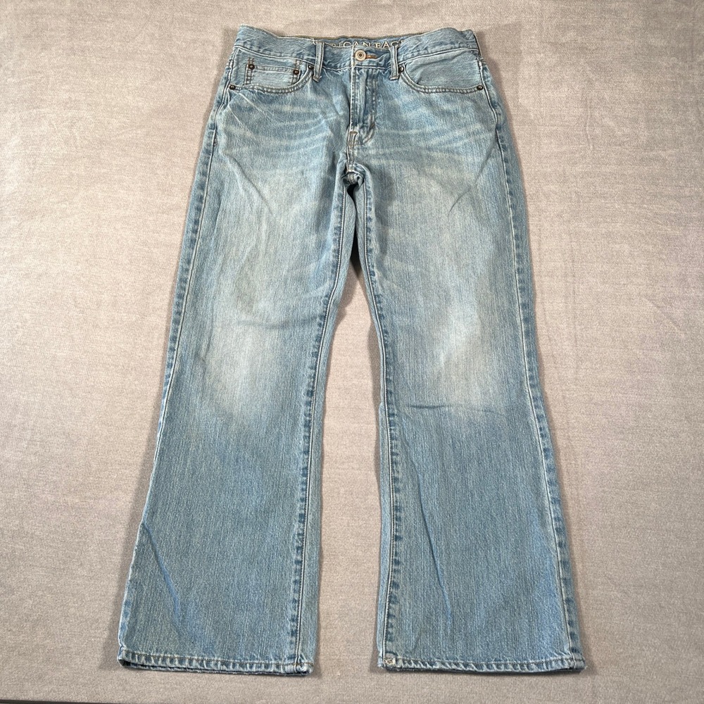 American Eagle Bootcut Mid Rise Jeans Mens 31x30 Blue Cotton Denim